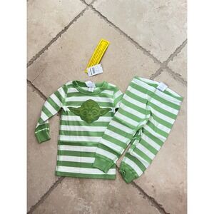 NWT Hanna Andersson 75 (12-18m) Star Wars Yoda Striped Organic Cotton Pajamas
